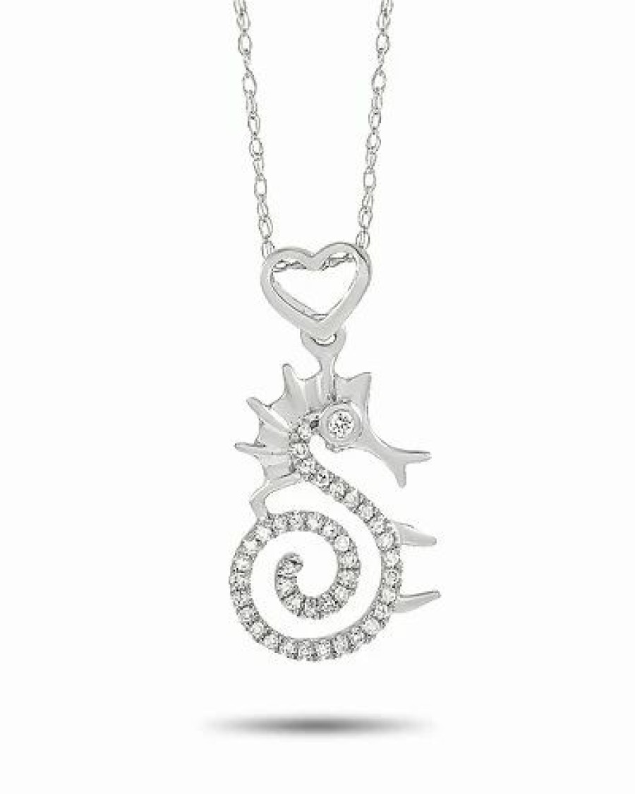 Necklaces * | Diamond Select Cuts 14K 0.11 Ct. Tw. Diamond Pendant Necklace Women