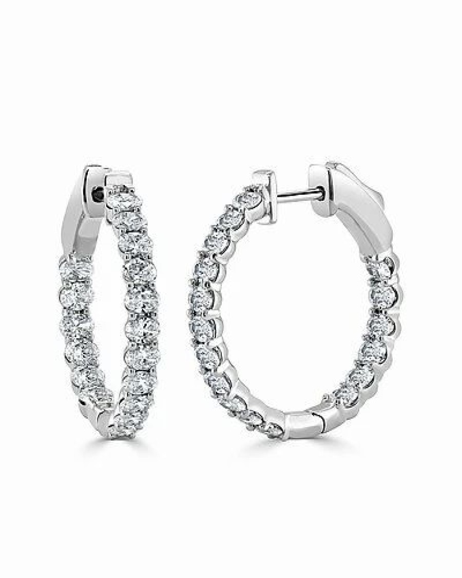 Earrings * | Sabrina Designs 14K 2.99 Ct. Tw. Diamond Earrings Women