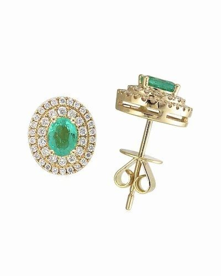 Earrings * | Sabrina Designs 18K 0.79 Ct. Tw. Diamond Earrings Women