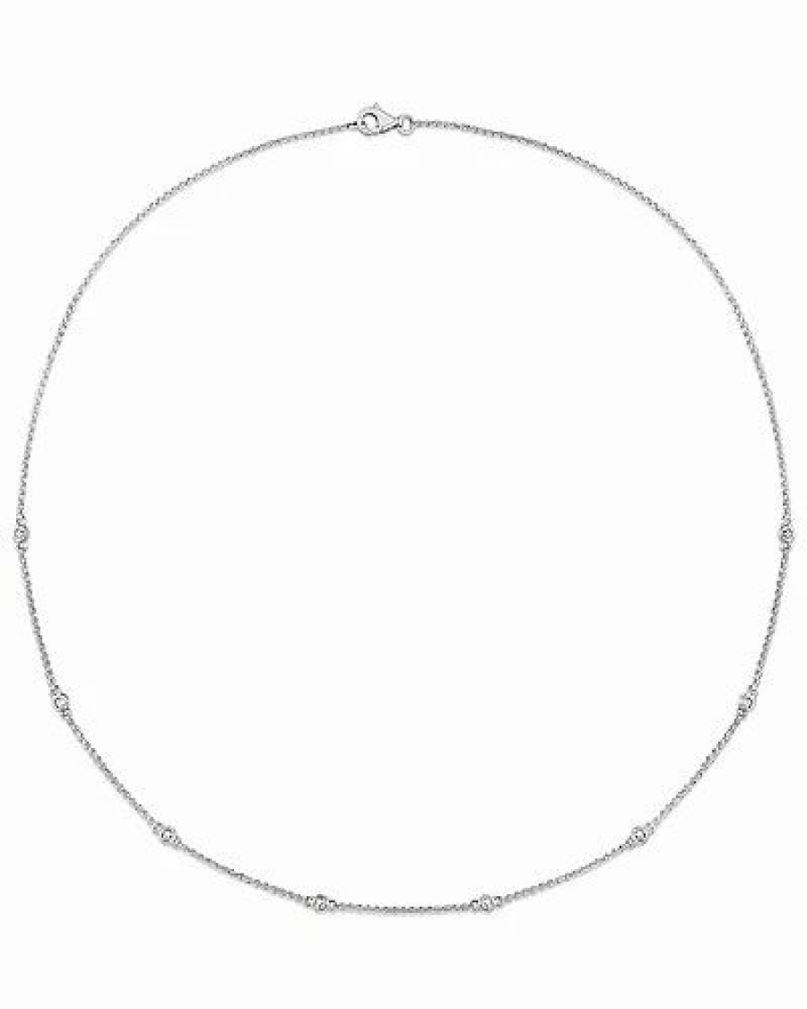 Necklaces * | Diamond Select Cuts 14K 0.18 Ct. Tw. Diamond Station Necklace Women