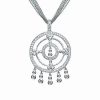 Necklaces * | Genevive Silver Pendant Necklace Women