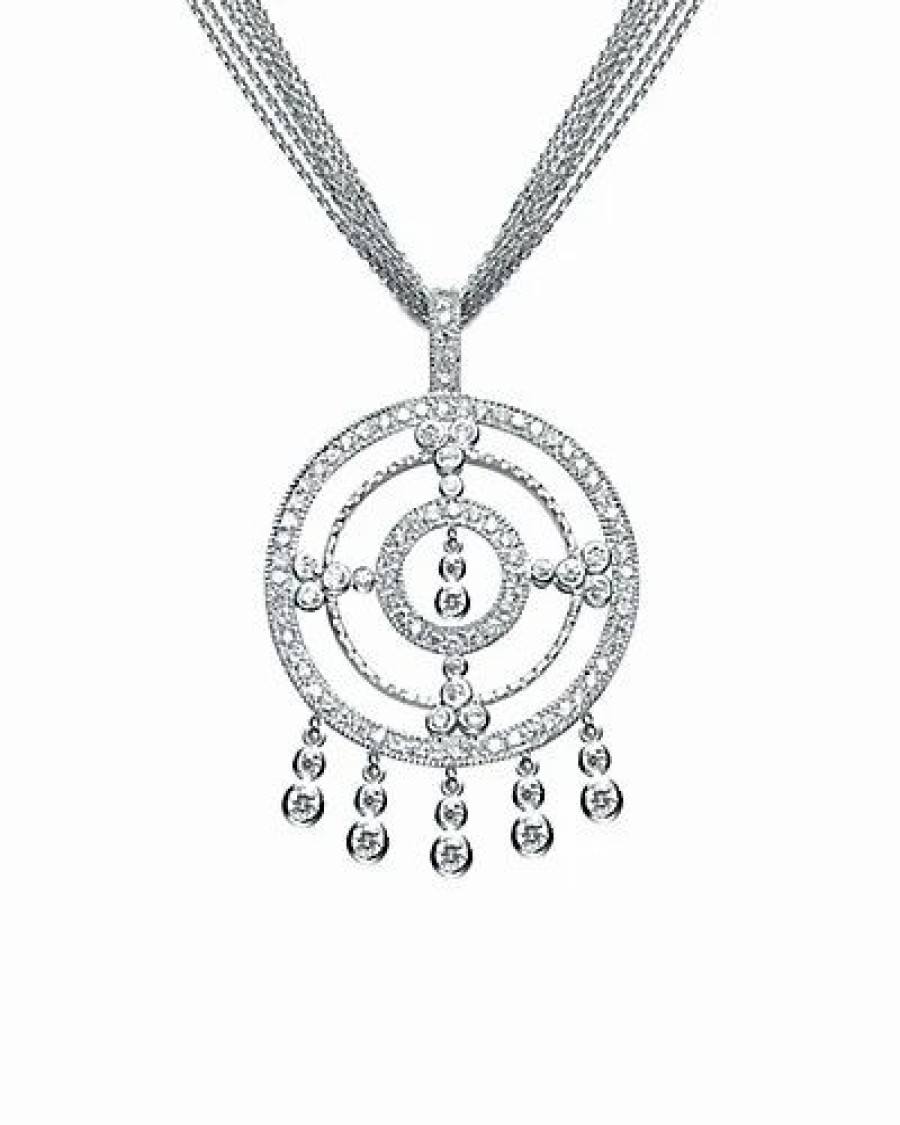 Necklaces * | Genevive Silver Pendant Necklace Women