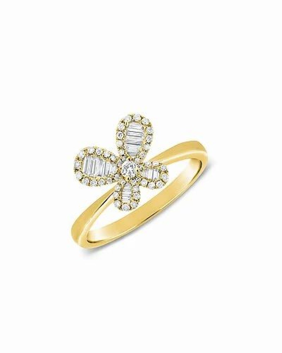 Rings * | Sabrina Designs 14K 0.21 Ct. Tw. Diamond Butterfly Ring Women