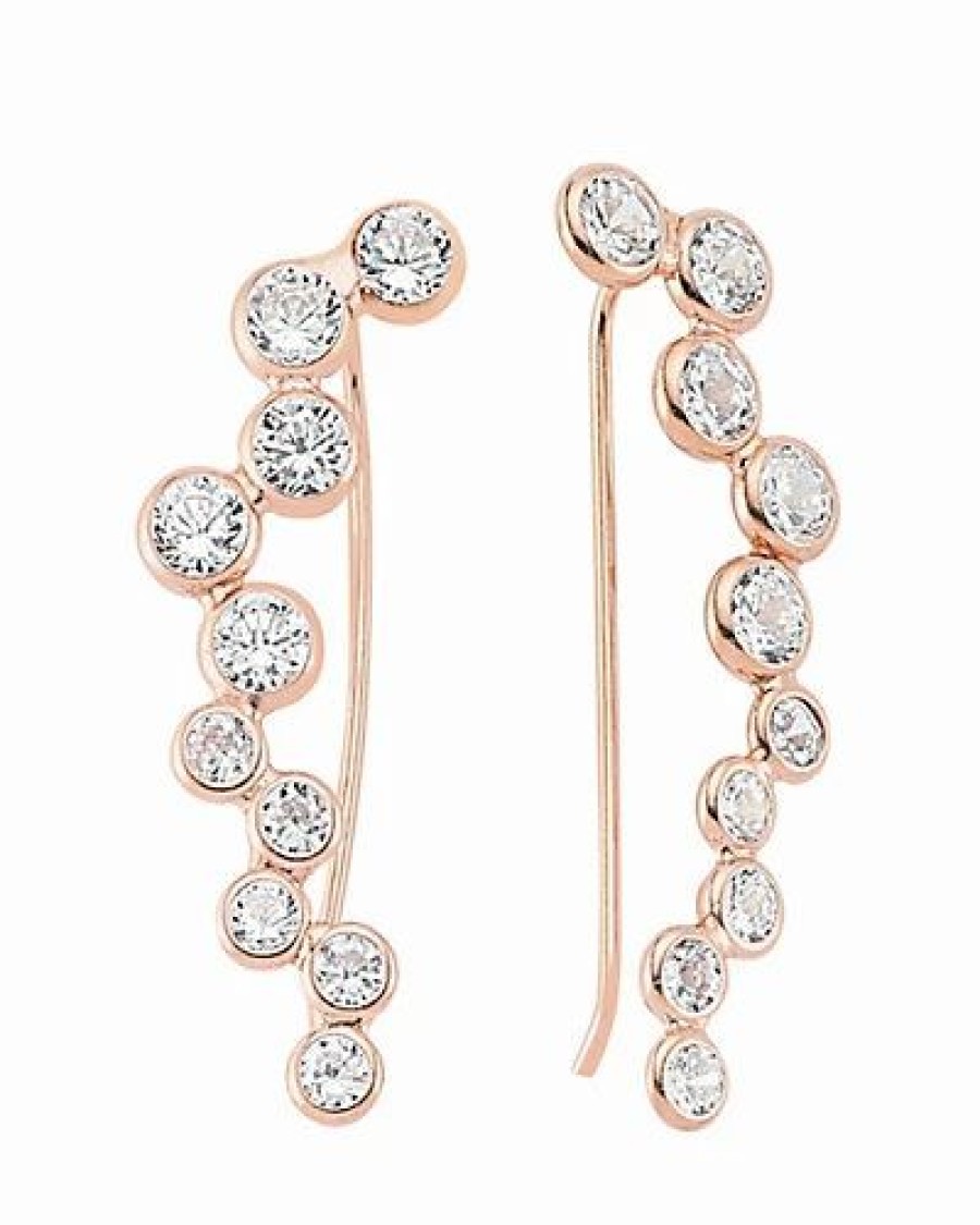 Earrings * | Amorium 18K Rose Gold Vermeil Creeper Earrings Women