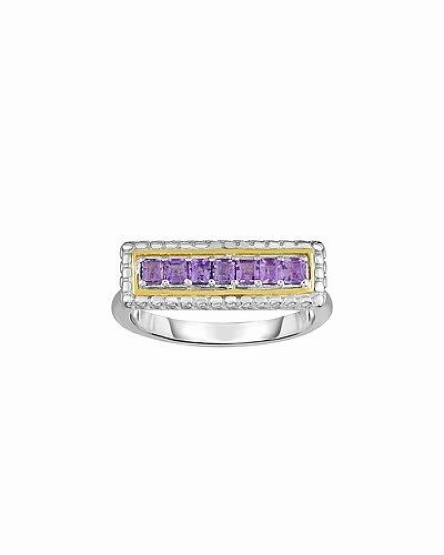 Rings * | Phillip Gavriel 18K & Silver Amethyst Cocktail Ring Women