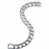 Bracelets * | Genevive Silver Cz Bracelet Women