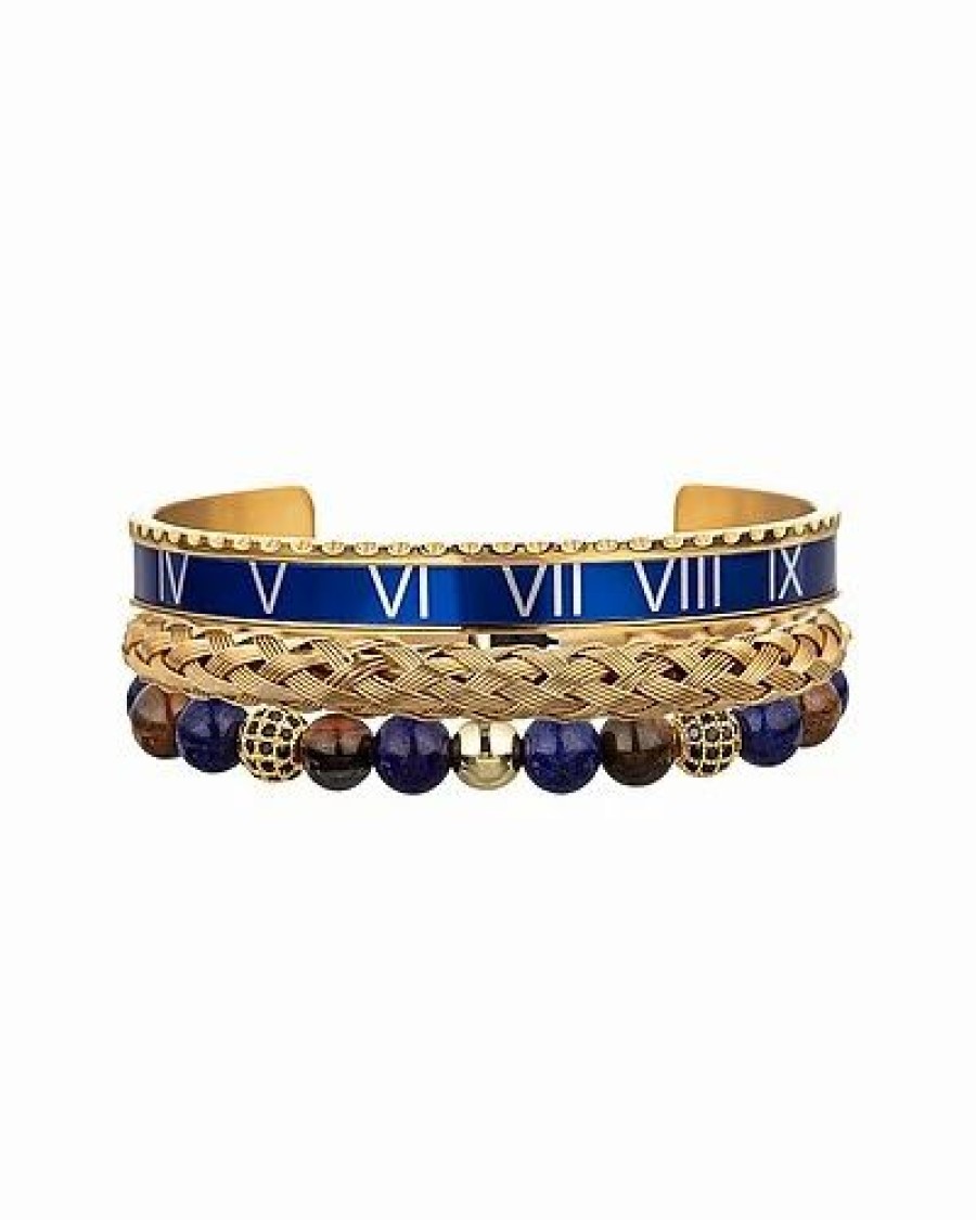 Bracelets * | Eye Candy La Titanium Agate Anthony Set Bracelet Women