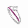 Rings * | Diamond Select Cuts 14K 0.25 Ct. Tw. Ruby Ring Women