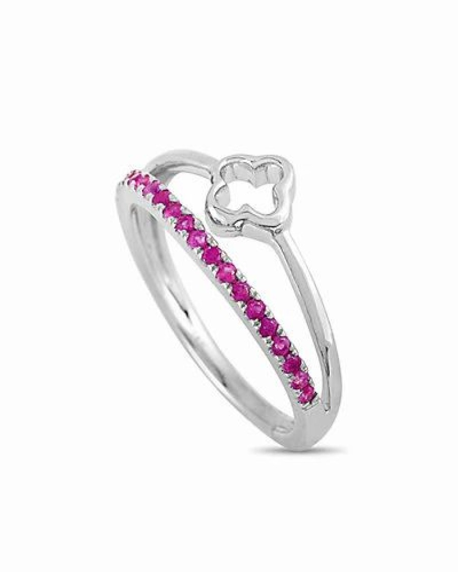 Rings * | Diamond Select Cuts 14K 0.25 Ct. Tw. Ruby Ring Women