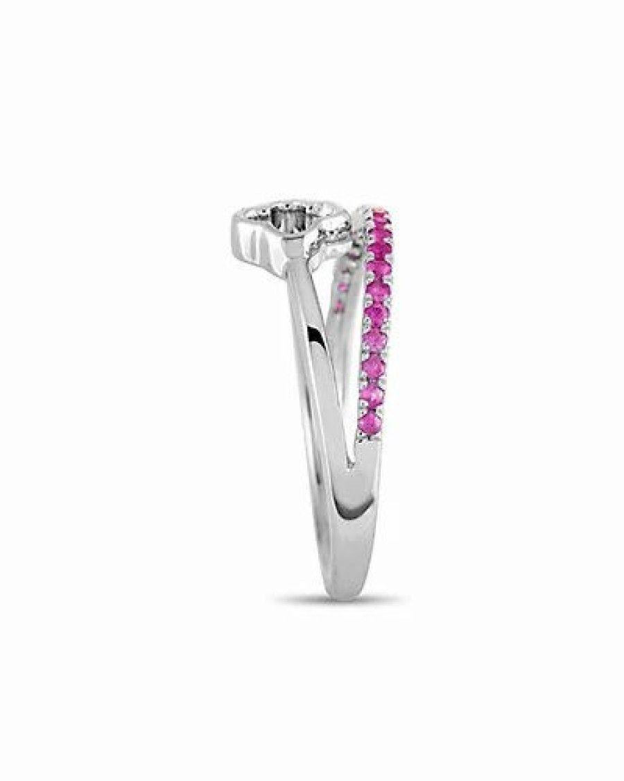 Rings * | Diamond Select Cuts 14K 0.25 Ct. Tw. Ruby Ring Women