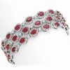 Bracelets * | Diana M. Fine Jewelry 18K 56.00 Ct. Tw. Diamond & Ruby Bracelet Women