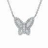 Necklaces * | Sabrina Designs 14K 0.41 Ct. Tw. Diamond Butterfly Necklace Women