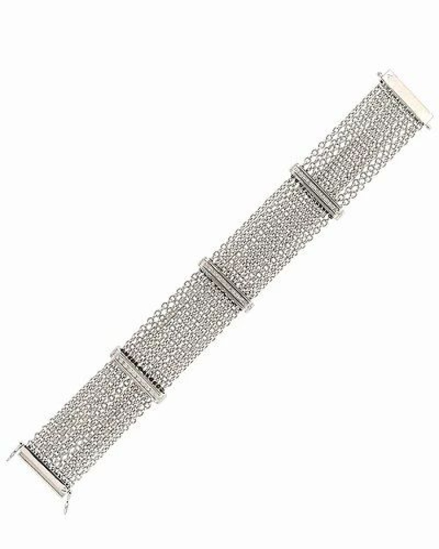 Bracelets * | Diamond Select Cuts Ver & Steel 0.11 Ct. Tw. Diamond Bar Bracelet Women