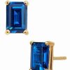 Earrings * | Savvy Cie 18K Over Silver Cz September Birthstone Earrings Women