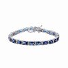 Bracelets * | Genevive Silver Cz Bracelet Women