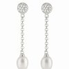 Earrings * | Splendid Pearls Ver 7-7.5Mm Freshwater Pearl Earrings Women