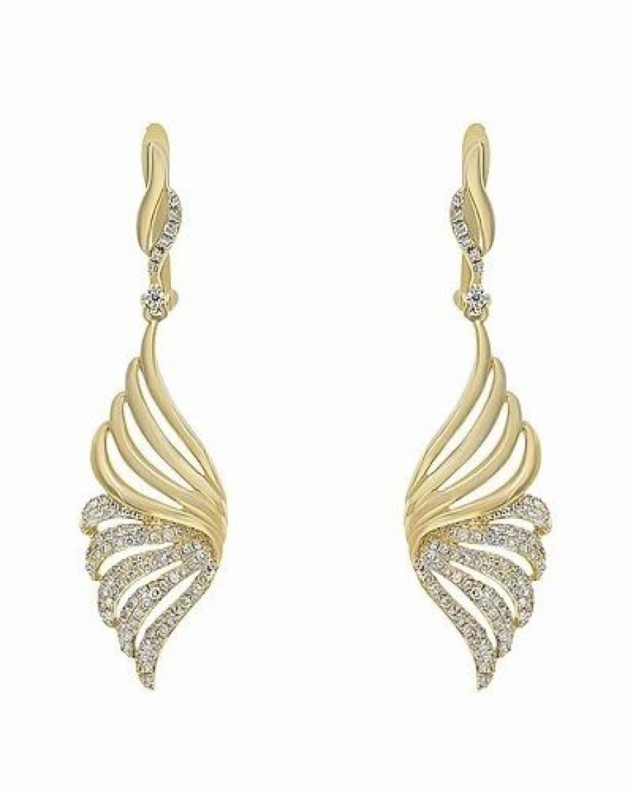 Earrings * | Diana M. 14K 0.29 Ct. Tw. Diamond Earrings Women