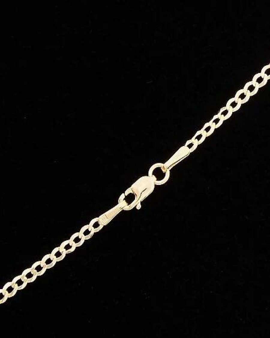 Necklaces * | 14K Italian Gold Cuban Miami Link Necklace Women