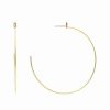 Earrings * | Rivka Friedman 18K Plated Cz & Crystal Snake Hoops Women