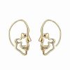 Earrings * | Eye Candy La Golden Skull Drop Earrings Women