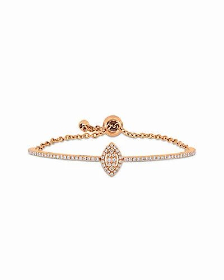 Bracelets * | Diamond Select Cuts 18K Rose Gold 0.61 Ct. Tw. Diamond Bangle Women