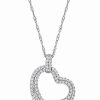 Necklaces * | Diamond Select Cuts 14K 0.55 Ct. Tw. Diamond Heart Halo Pendant Women