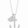 Necklaces * | I. Reiss 14K 0.20 Ct. Tw. Anchor & Heart Charm Necklace Women