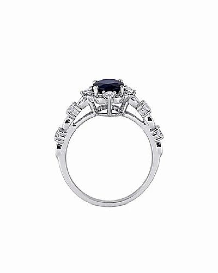 Rings * | Rina Limor 10K 2.10 Ct. Tw. Diamond & Sapphire Ring Women