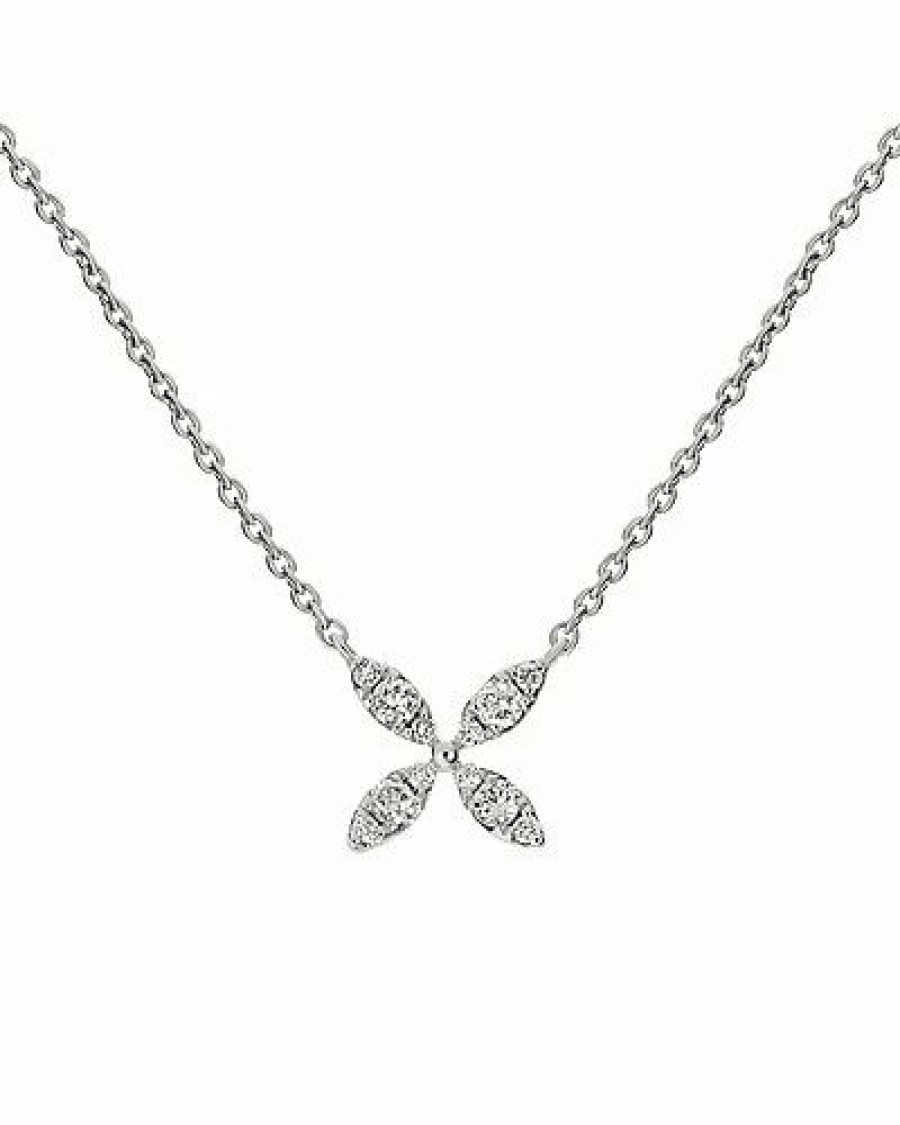 Necklaces * | Diamond Select Cuts 14K 0.17 Ct. Tw. Diamond Pendant Necklace Women