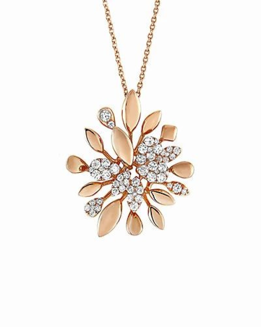 Necklaces * | Diamond Select Cuts 18K Rose Gold 1.25 Ct. Tw. Necklace Women