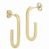 Earrings * | 14K Italian Gold Elongated Earrings Women