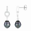 Earrings * | Splendid Pearls Ver 8-9Mm Pearl Earrings Women