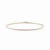 Bracelets * | 18K Rose Gold Over Italian Silver Snake Chain Bracelet Women