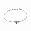 Bracelets * | Sabrina Designs 14K Rose Gold 0.14 Ct. Tw. Diamond Bumble Bee Bracelet Women