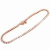 Bracelets * | Diamond Select Cuts 14K Rose Gold 3.46 Ct. Tw. Diamond Tennis Bracelet Women