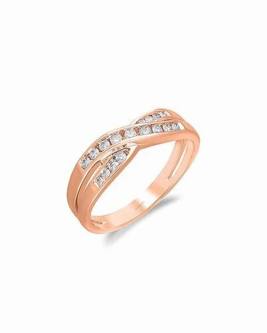 Rings * | Kallati 14K Rose Gold 0.25 Ct. Tw. Diamond Ring Women