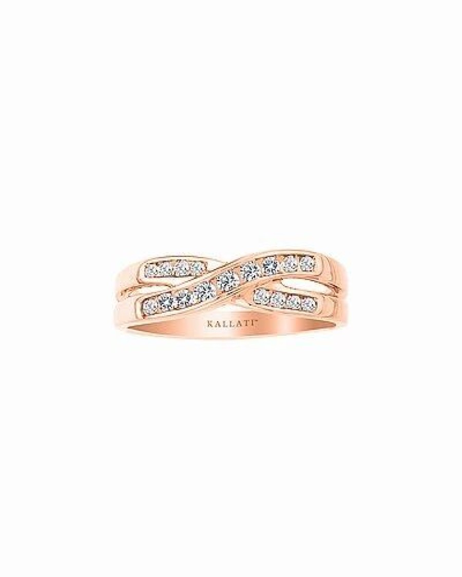 Rings * | Kallati 14K Rose Gold 0.25 Ct. Tw. Diamond Ring Women