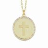 Necklaces * | Glaze Jewelry 14K Over Silver Cz Cross Necklace Women