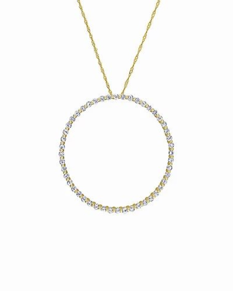 Necklaces * | Rina Limor 10K 2.40 Ct. Tw. White Sapphire Pendant Necklace Women