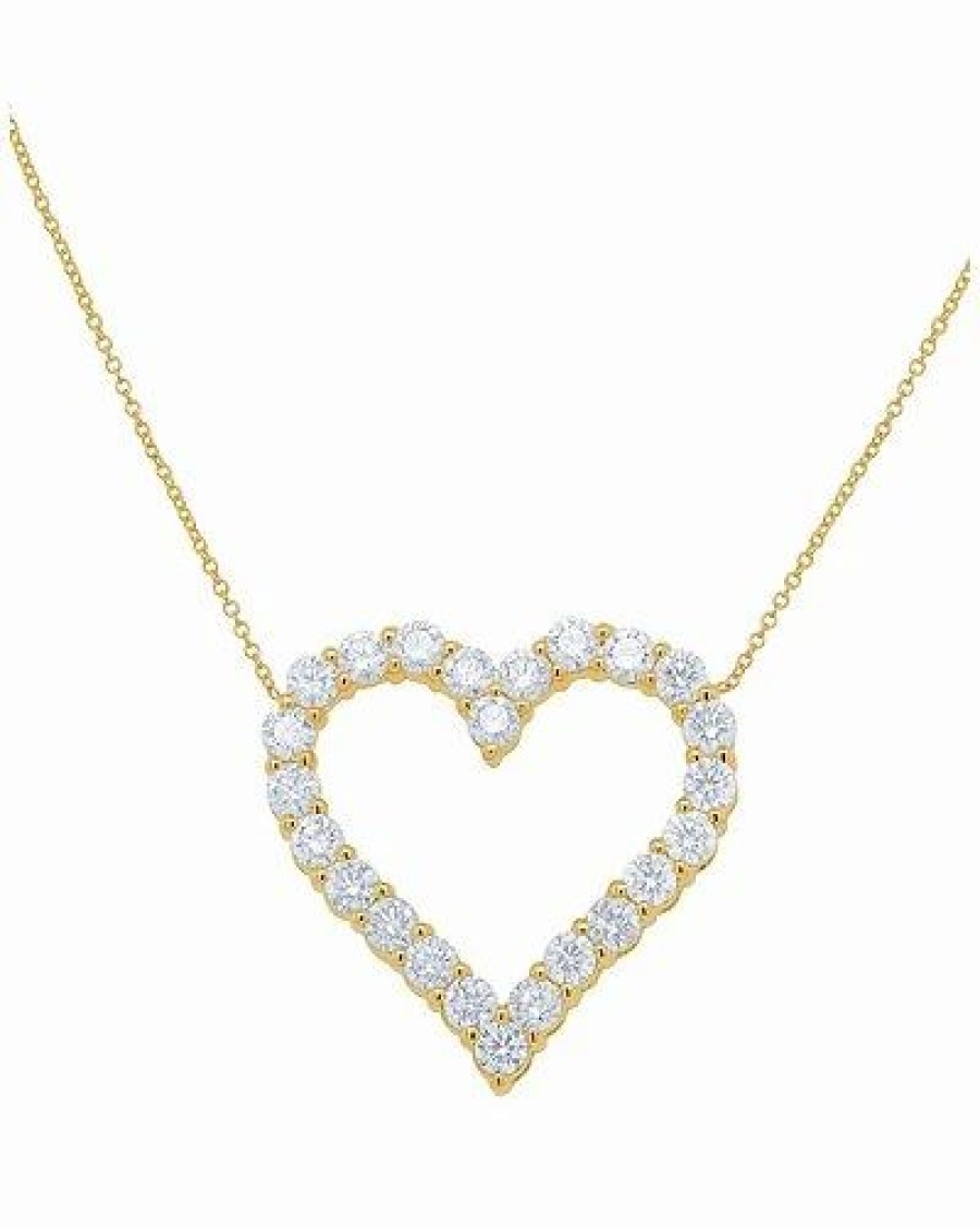 Necklaces * | Diana M. Fine Jewelry 18K 3.55 Ct. Tw. Diamond Necklace Women