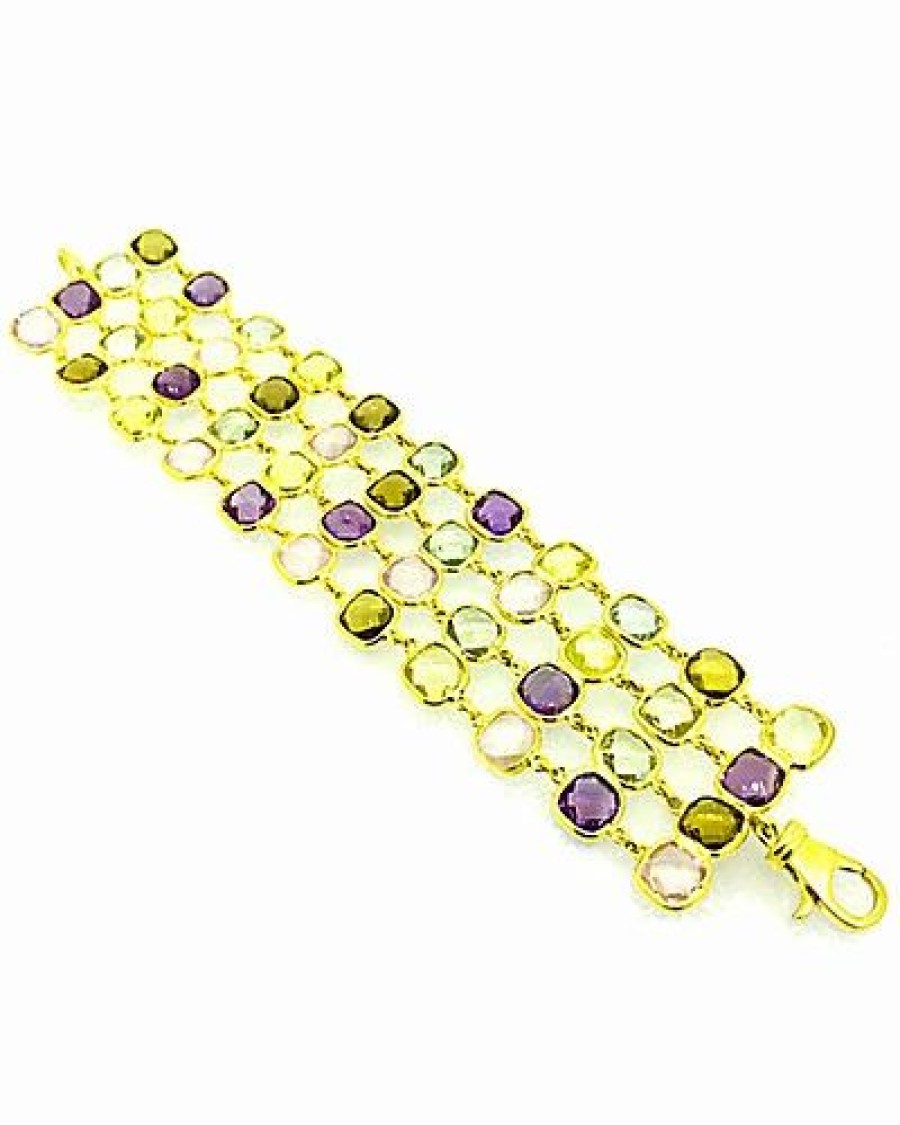 Bracelets * | Arthur Marder Fine Jewelry Gold Over Silver Gemstone Bracelet Women