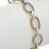 Bracelets * | Phillip Gavriel 18K & Silver Twisted Oval Bracelet Women