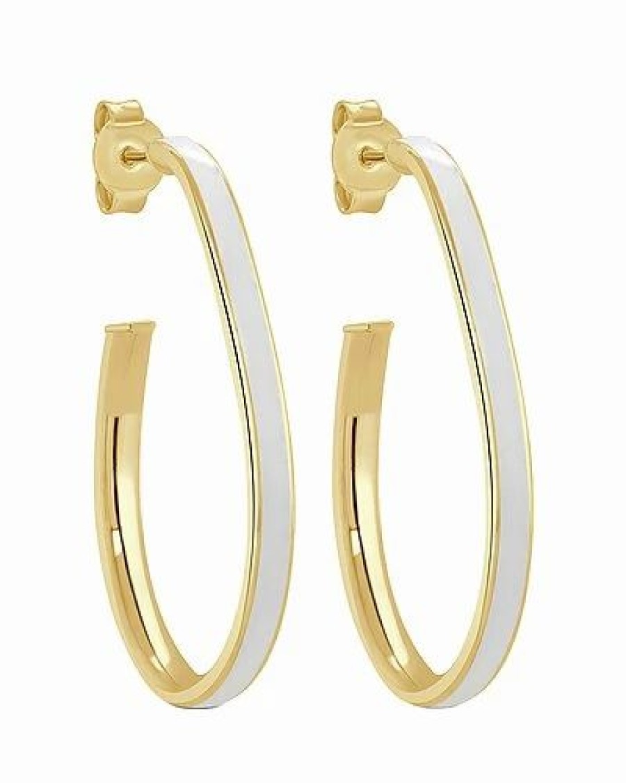 Earrings * | Sabrina Designs 14K Enamel Hoops Women