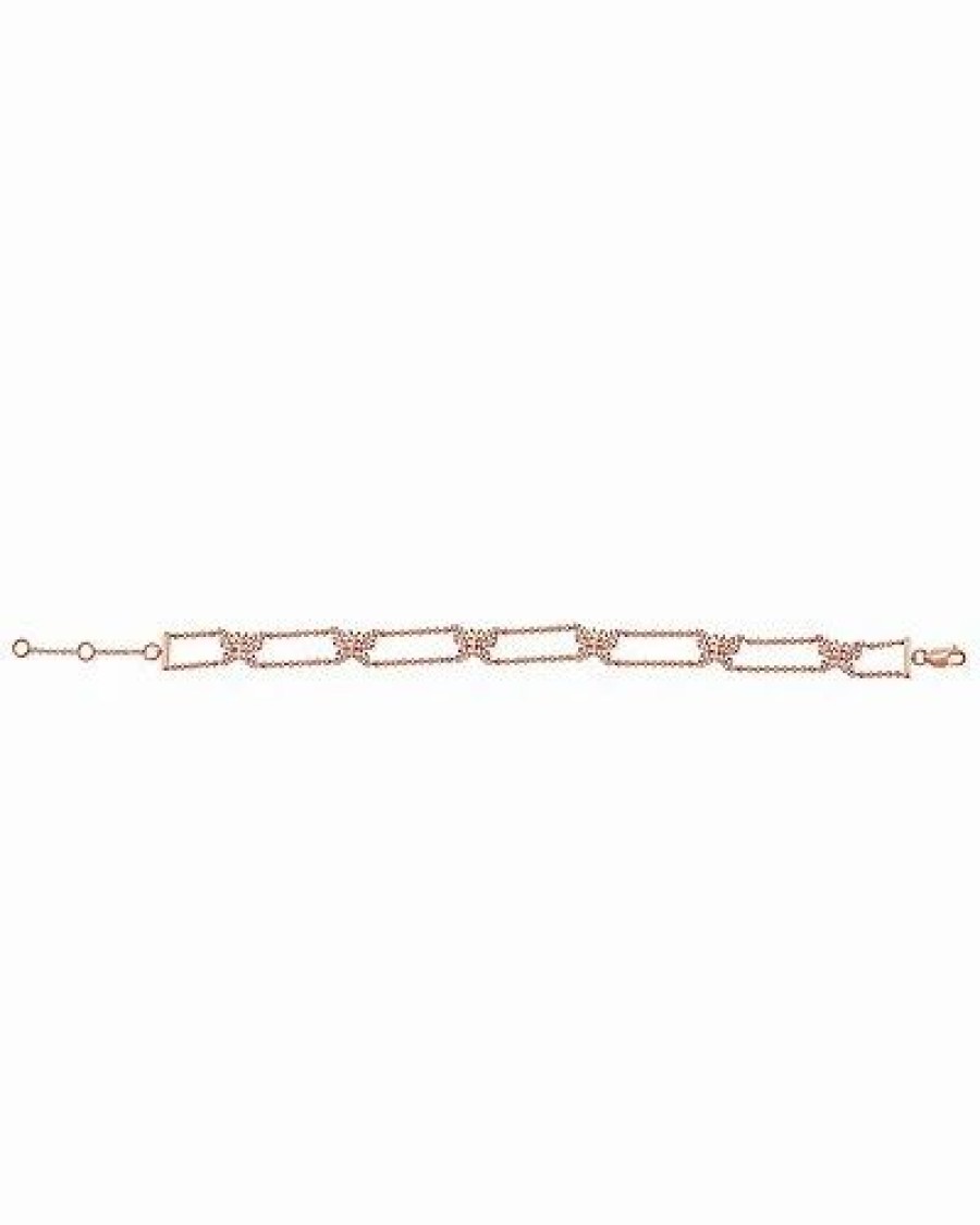 Bracelets * | Sabrina Designs 14K Rose Gold 0.49 Ct. Tw. Diamond Link Bracelet Women