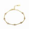 Bracelets * | Rivka Friedman 18K Plated Crystal Station Bracelet Women