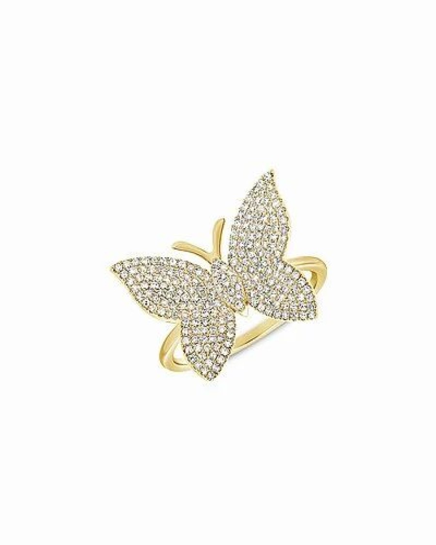 Rings * | Sabrina Designs 14K 0.52 Ct. Tw. Diamond Butterfly Ring Women