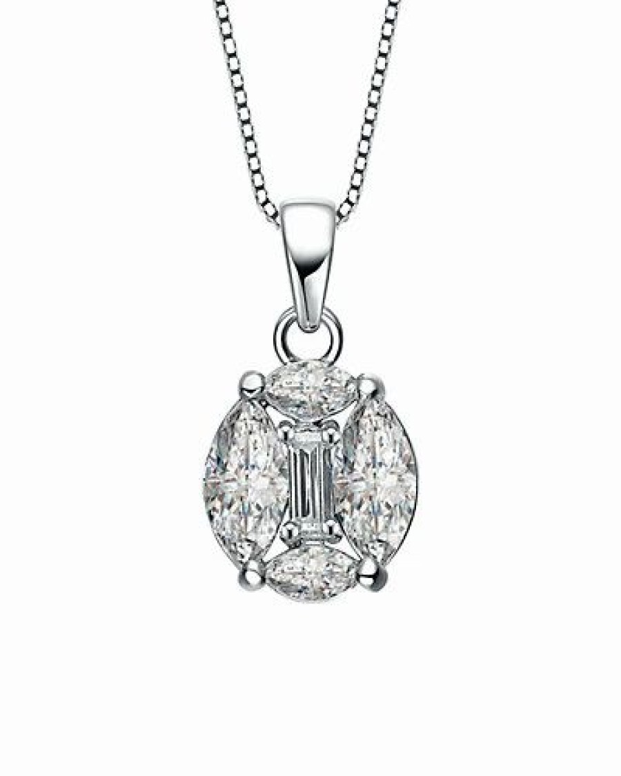 Necklaces * | Genevive Silver Pendant Women