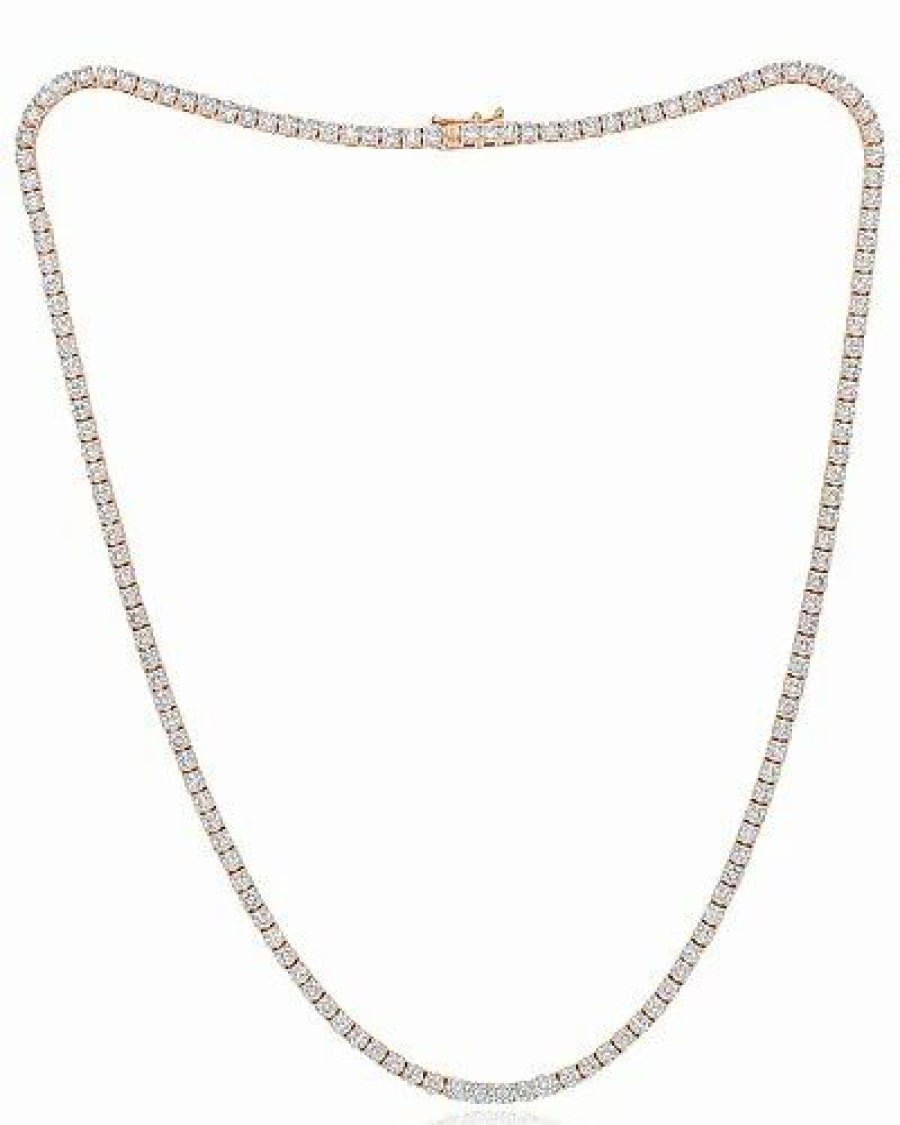 Necklaces * | Diana M. Fine Jewelry 14K 11.75 Ct. Tw. Diamond Necklace Women