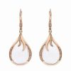 Earrings * | Monary 14K Rose Gold 19.25 Ct. Tw. Diamond & Quartz Earrings Women