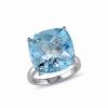 Rings * | Diamond Select Cuts 14K 18.45 Ct. Tw. Sky Blue Topaz Cocktail Ring Women